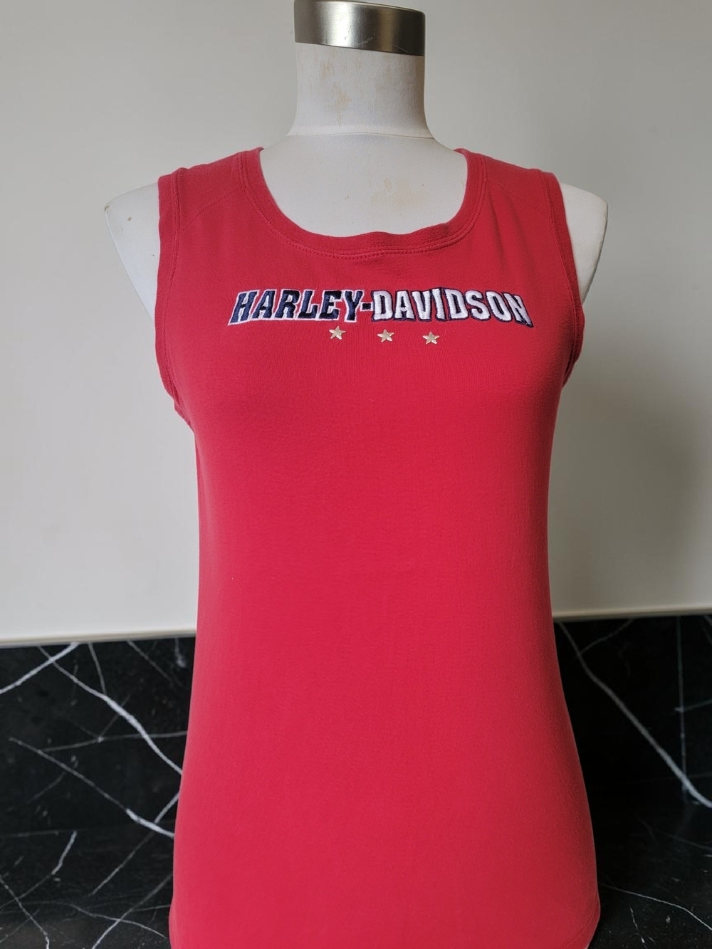 Harley-Davidson Women's Red Sleeveless Logo Tank Women's size M